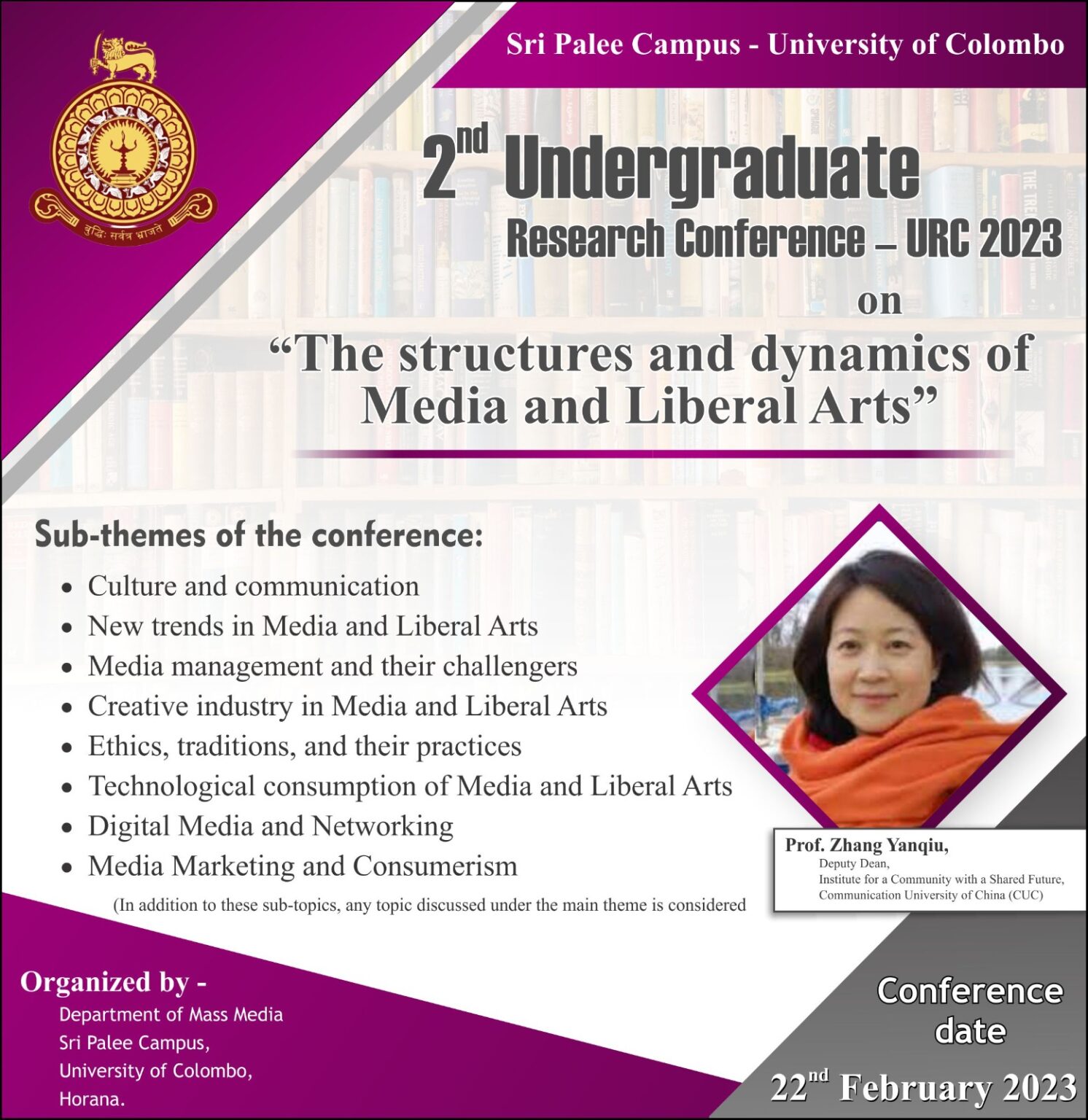 Undergraduate Research Conference – 2023 | Sri Palee Campus